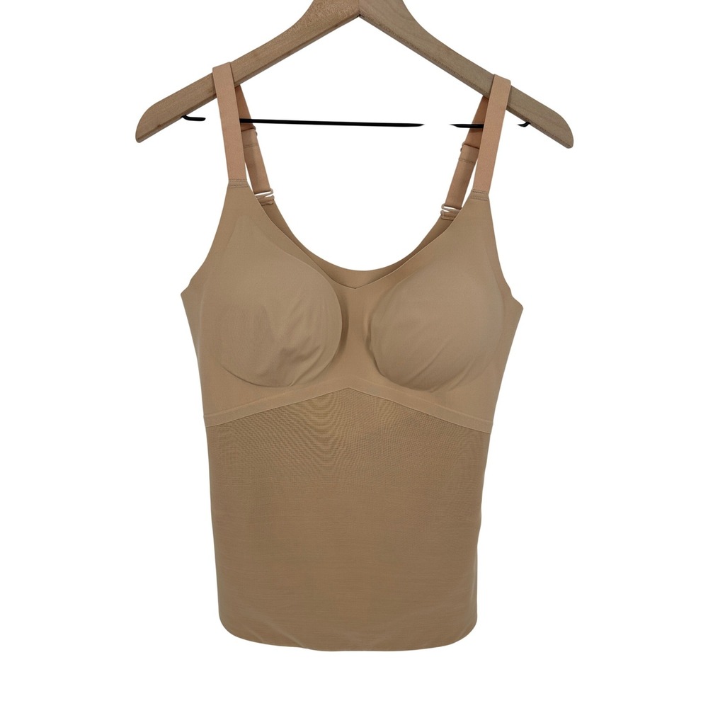 Honeylove Liftwear Cami Bra Tank Top Womens XL Nude Sand Shaping Wirefree